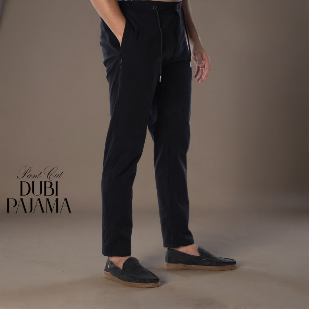 COMBO DUBI PANT CUT PAJAMA BLACK & WHITE