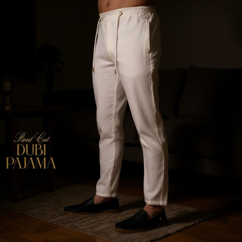 COMBO DUBI PANT CUT PAJAMA BLACK & WHITE