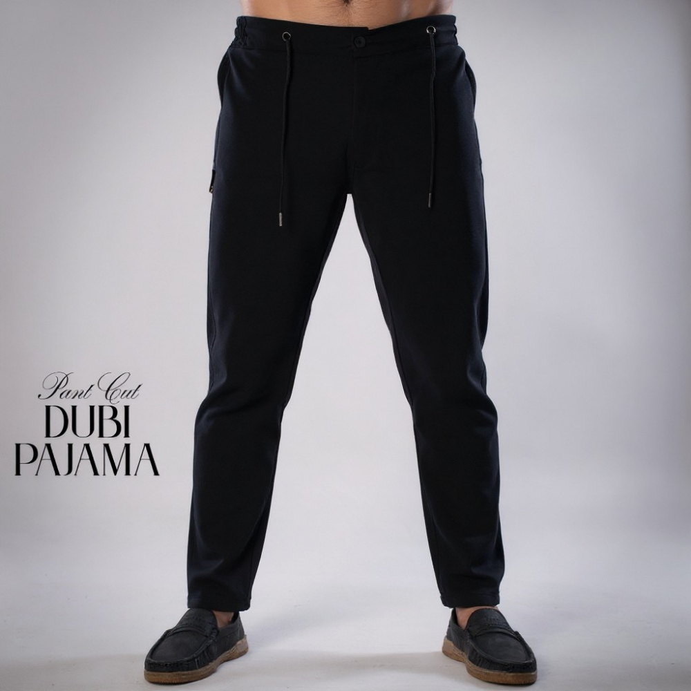COMBO DUBI PANT CUT PAJAMA BLACK & WHITE