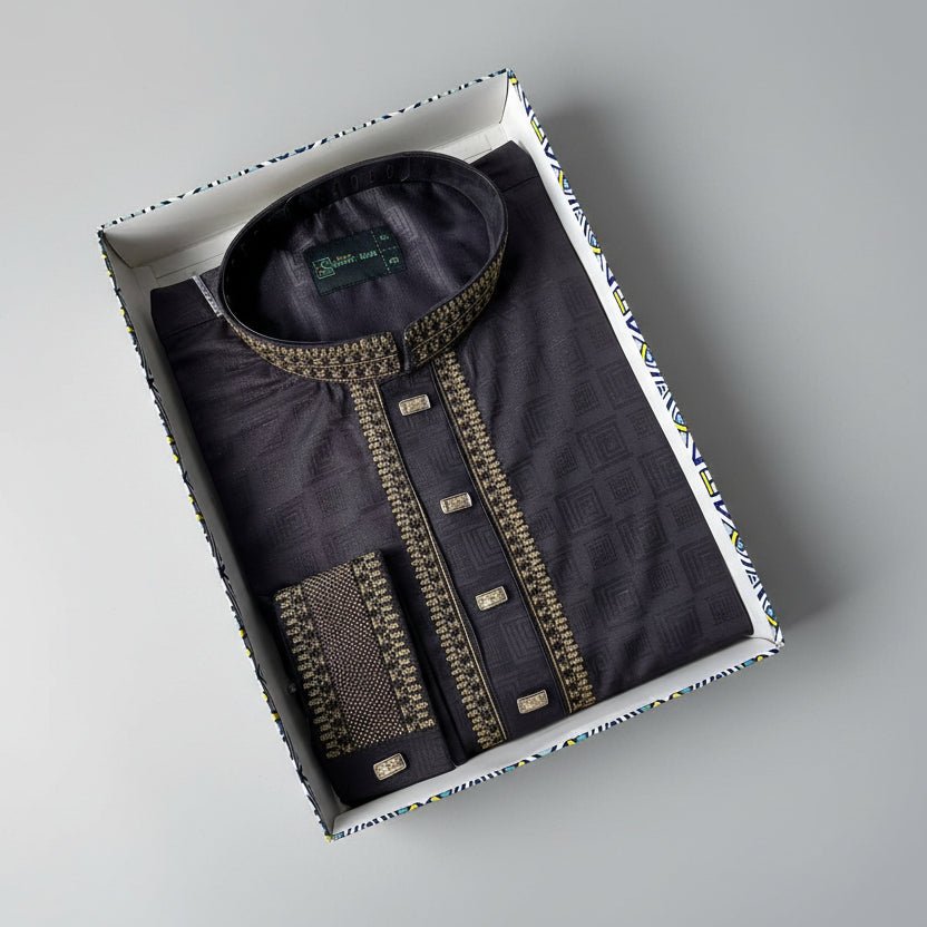 Premium Bamboo Cotton Panjabi – Royal Mulberry -MS012