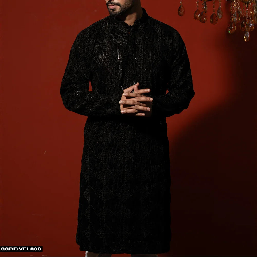 MOST DEMANDING VELVET KURTA PANJABI -VEL008 ND LIFESTYLE
