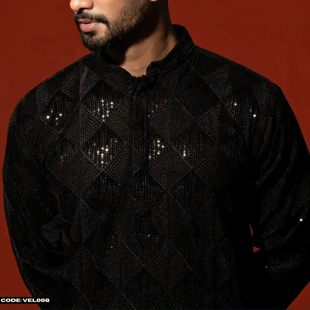 MOST DEMANDING VELVET KURTA PANJABI -VEL008 ND LIFESTYLE