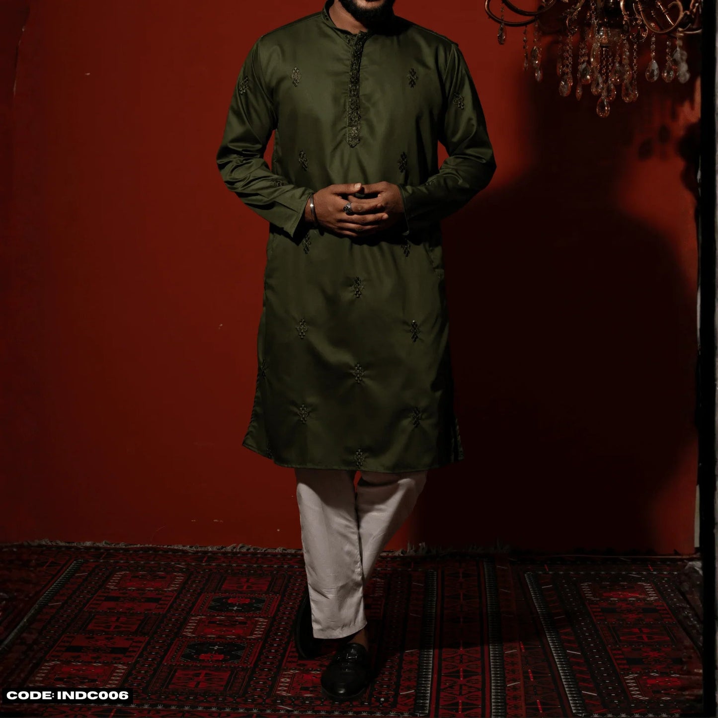 Bombay Chicken Cotton Kurta Panjabi for Men - INDC006 - ND LIFESTYLE