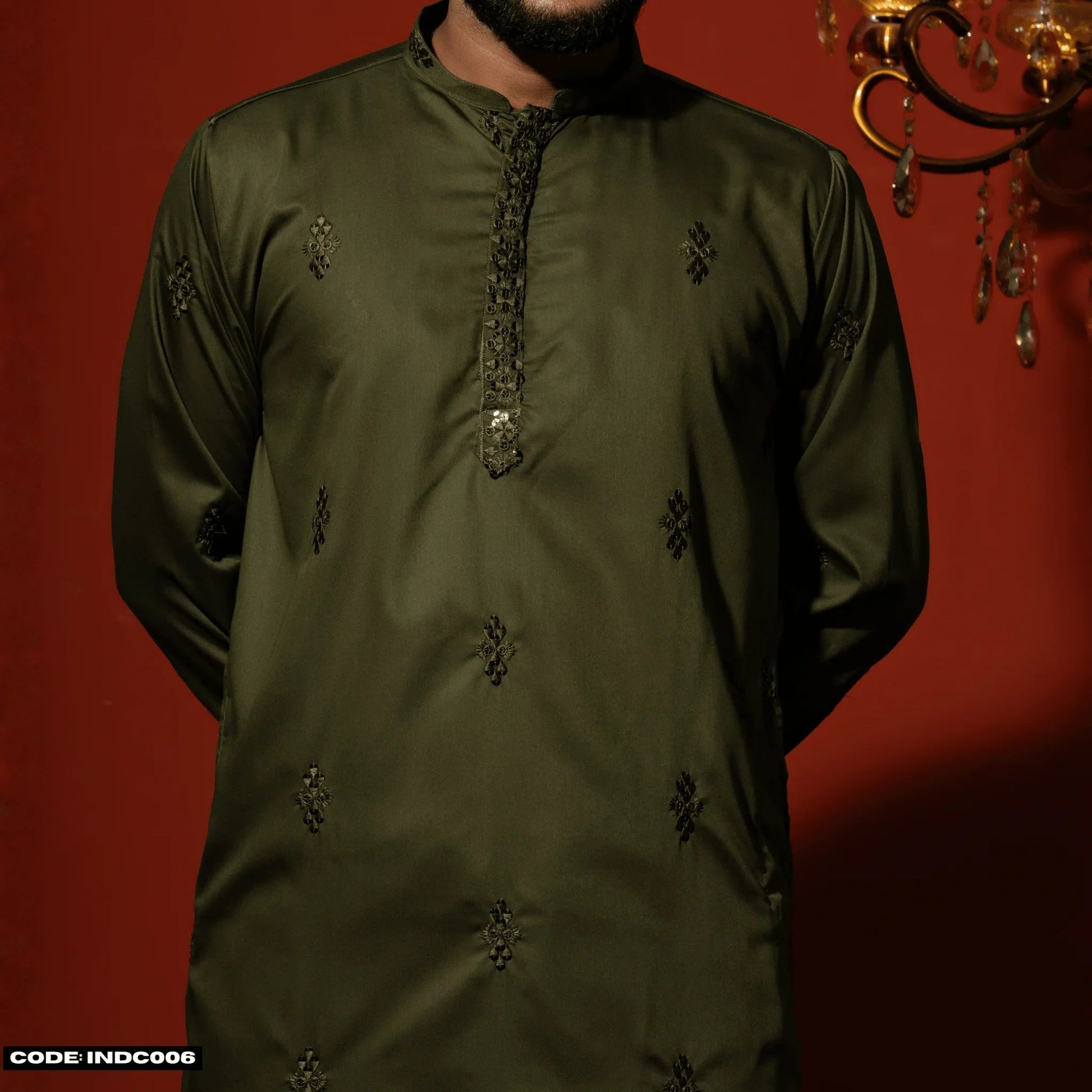 Bombay Chicken Cotton Kurta Panjabi for Men - INDC006 - ND LIFESTYLE