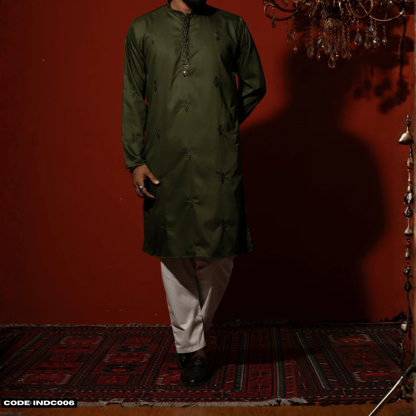 Bombay Chicken Cotton Kurta Panjabi for Men - INDC006 - ND LIFESTYLE
