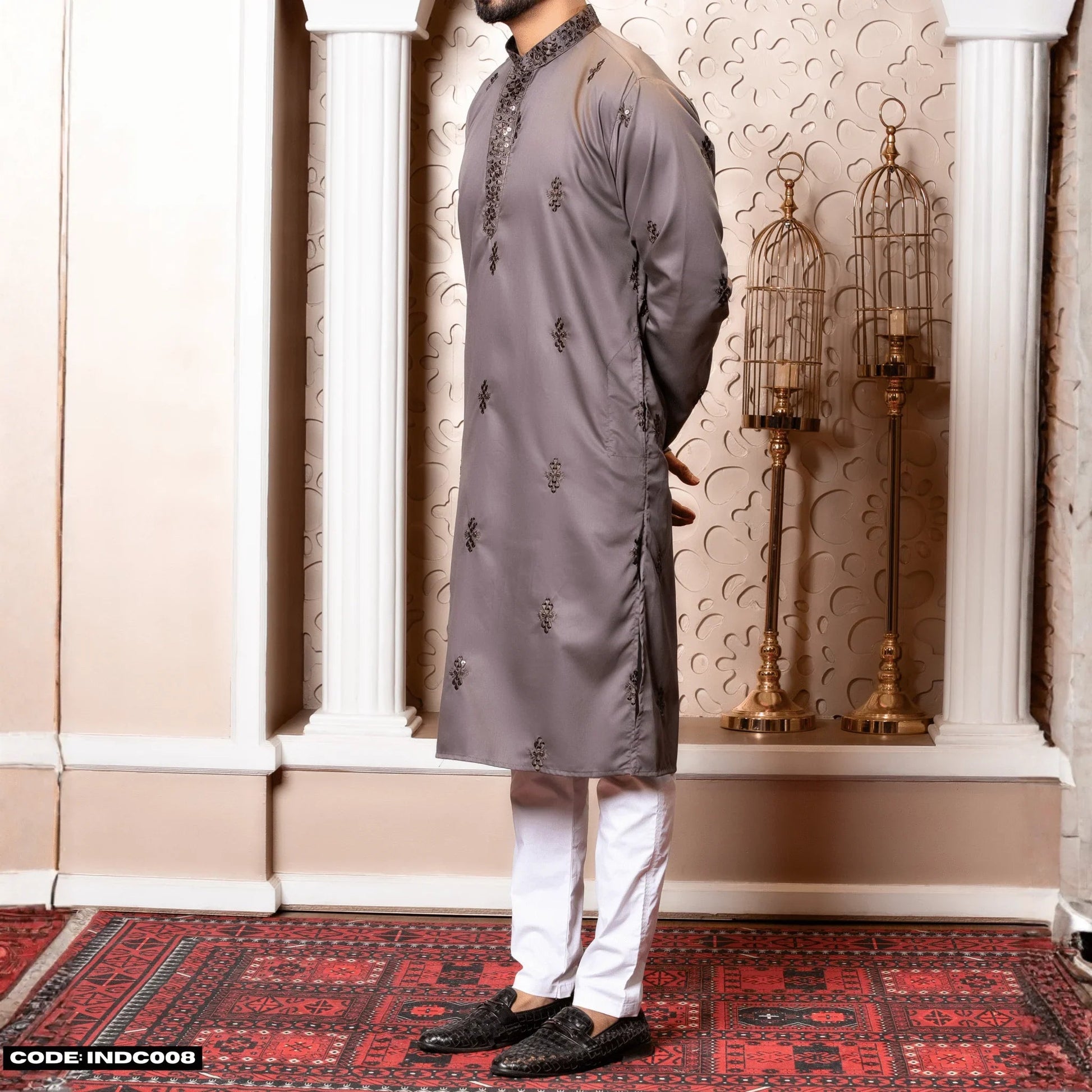 Bombay Chicken Cotton Kurta Panjabi for Men - INDC008 - ND LIFESTYLE