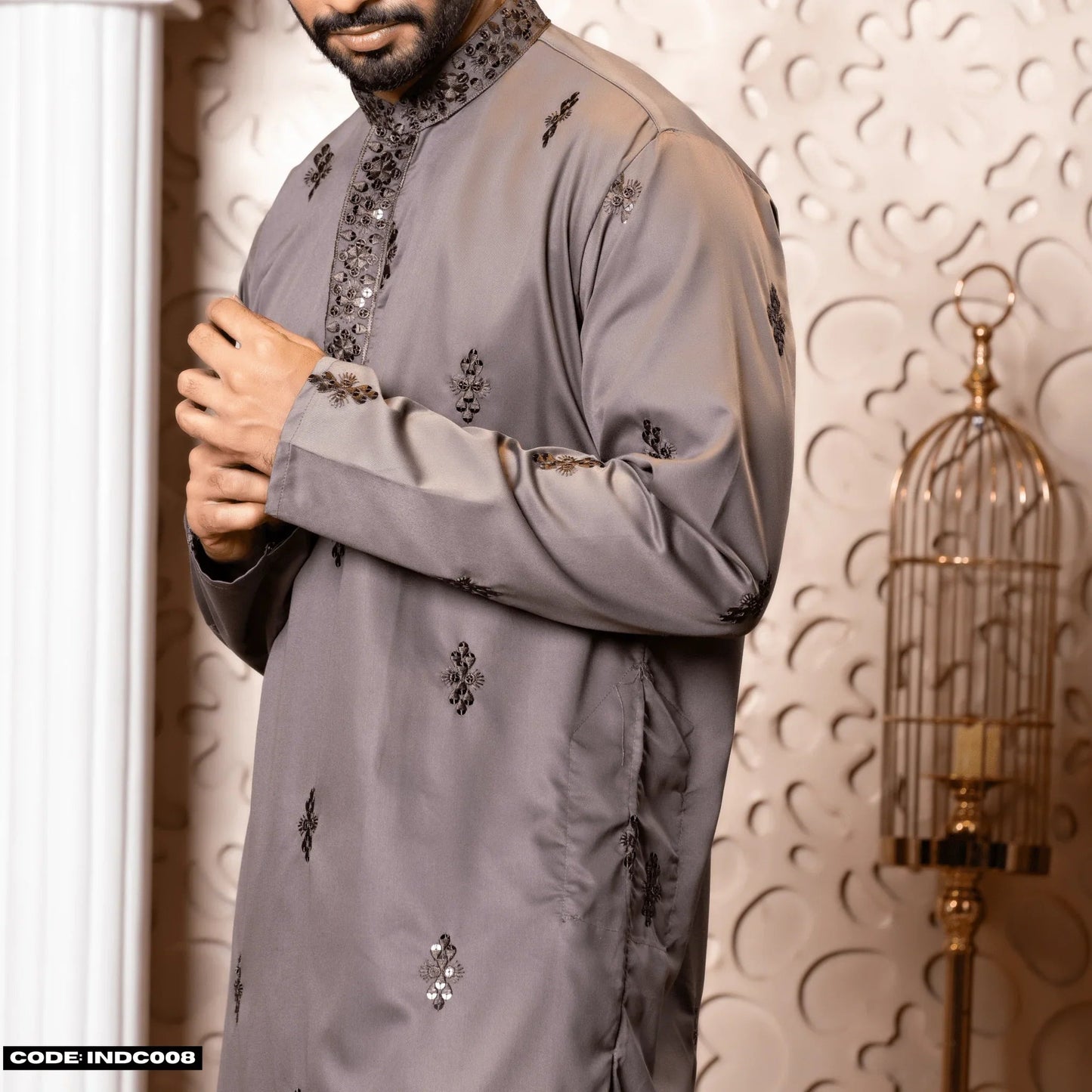 Bombay Chicken Cotton Kurta Panjabi for Men - INDC008 - ND LIFESTYLE