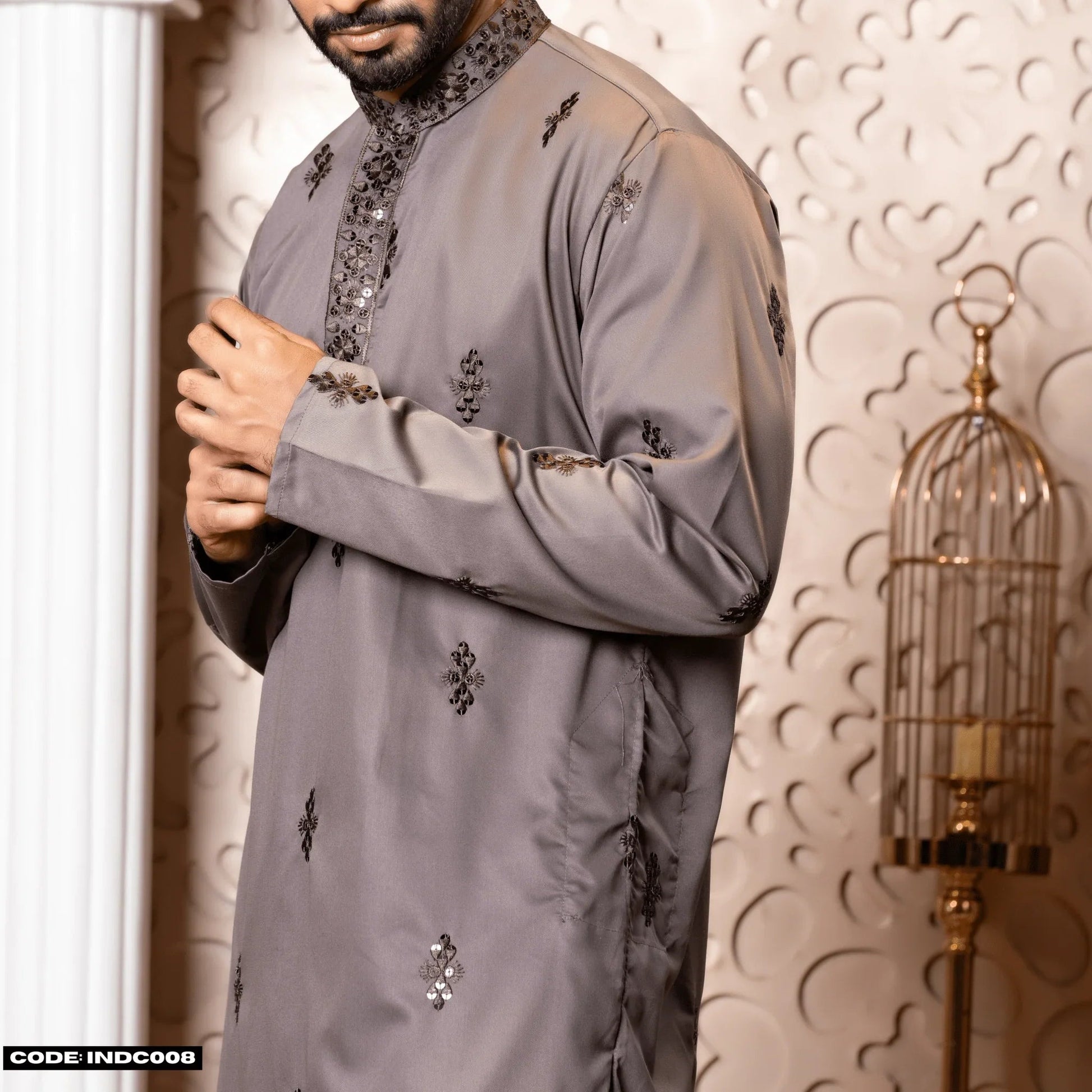Bombay Chicken Cotton Kurta Panjabi for Men - INDC008 - ND LIFESTYLE