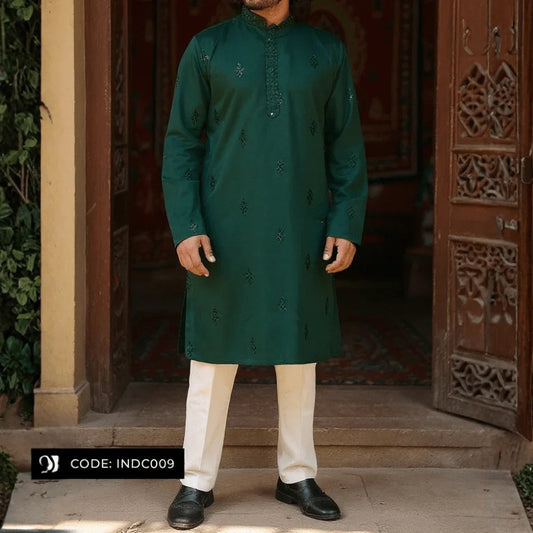 Bombay Chicken Cotton Kurta Panjabi for Men - INDC009 - ND LIFESTYLE