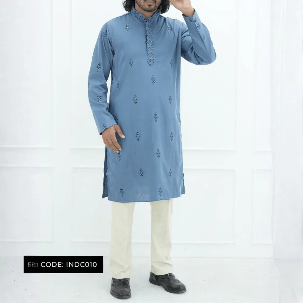 Bombay Chicken Cotton Kurta Panjabi for Men - INDC010 - ND LIFESTYLE