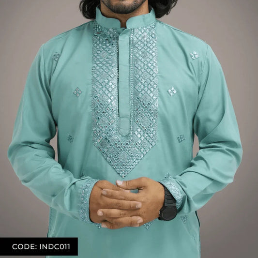 Bombay Chicken Cotton Kurta Panjabi for Men - INDC011 - ND LIFESTYLE