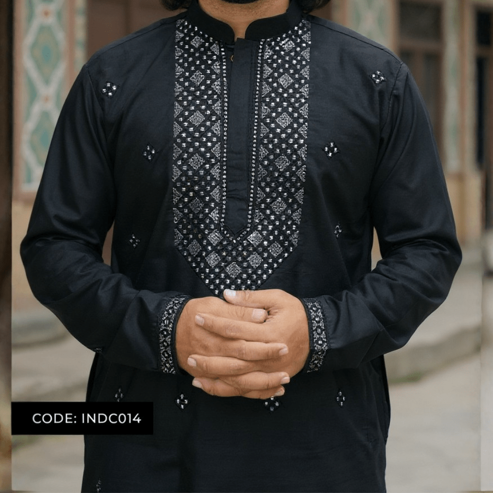 Bombay Chicken Cotton Kurta Panjabi for Men - INDC013 - ND LIFESTYLE