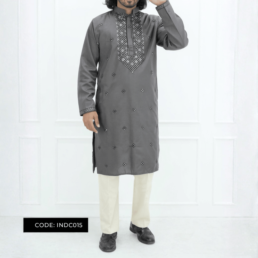 Bombay Chicken Cotton Kurta Panjabi for Men - INDC015 - ND LIFESTYLE
