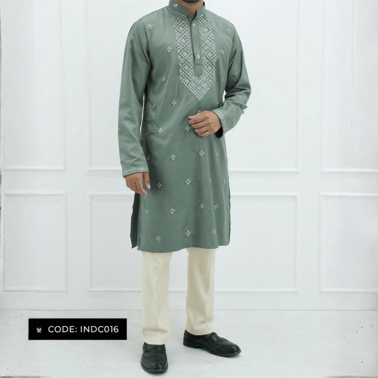Bombay Chicken Cotton Kurta Panjabi for Men - INDC016 - ND LIFESTYLE