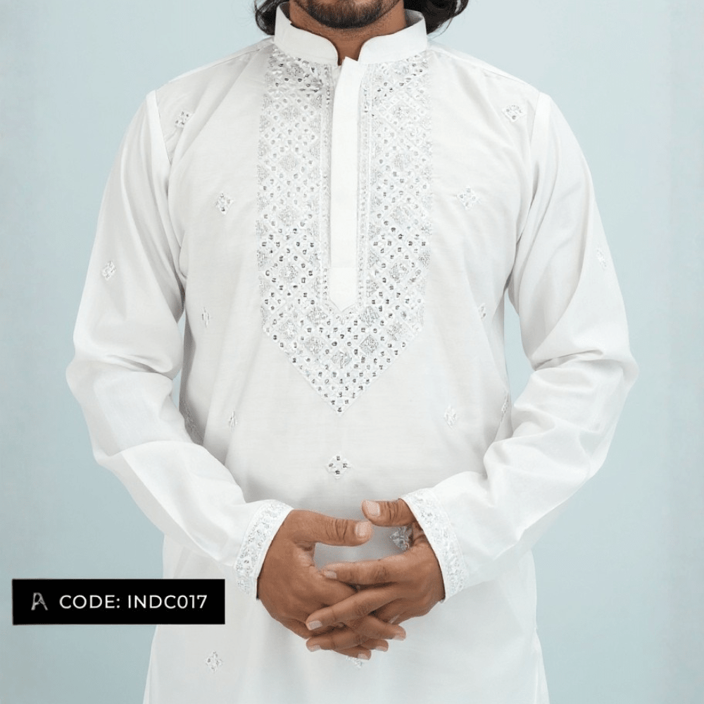 Bombay Chicken Cotton Kurta Panjabi for Men - INDC017 - ND LIFESTYLE