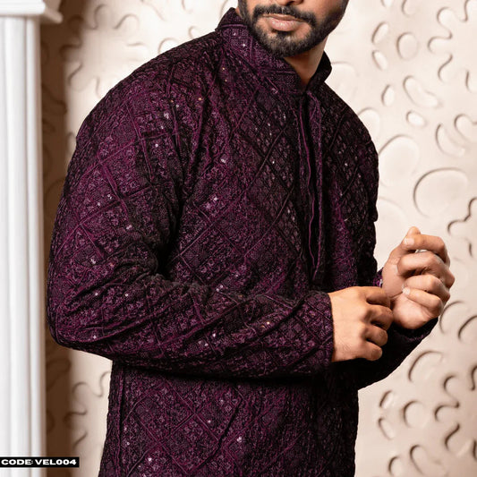 MOST DEMANDING VELVET KURTA PANJABI - VEL004 - ND LIFESTYLE