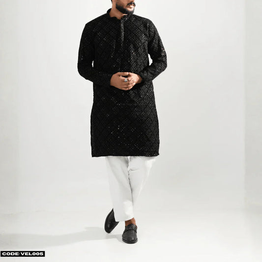 MOST DEMANDING VELVET KURTA PANJABI - VEL005 - ND LIFESTYLE