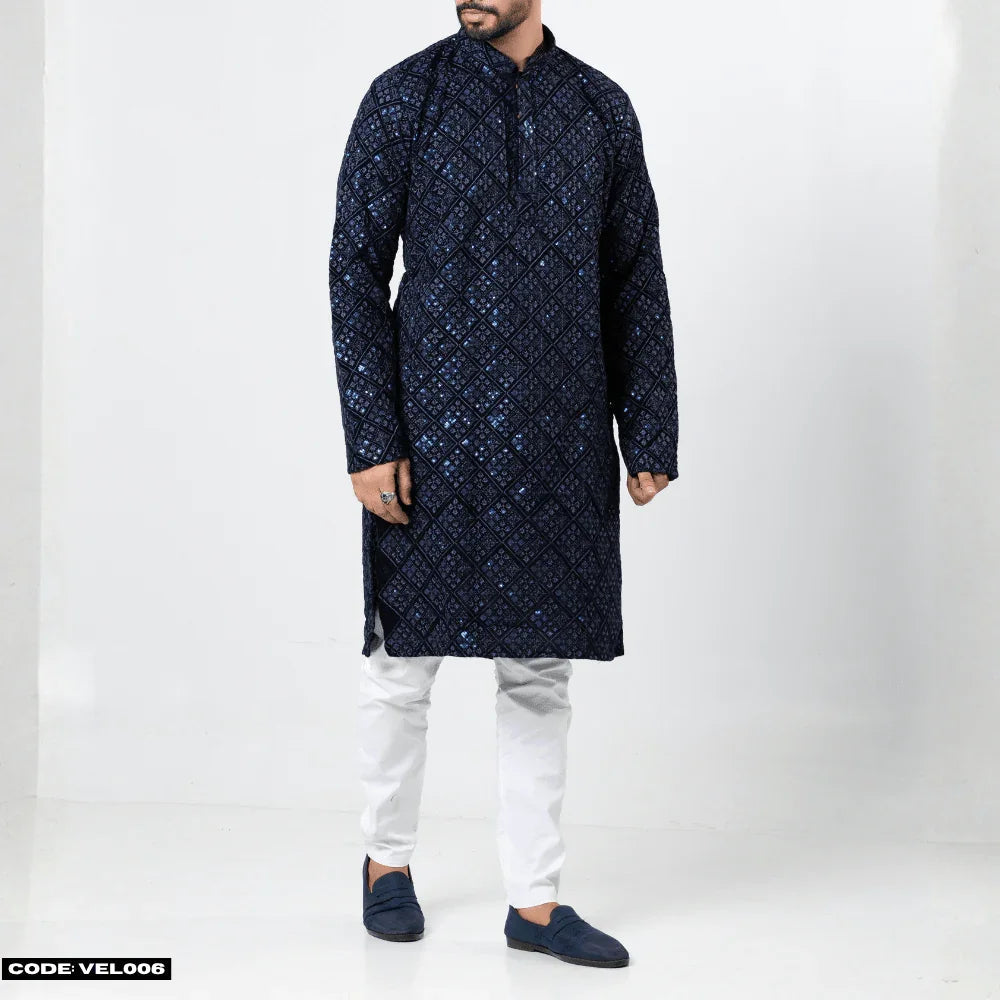 MOST DEMANDING VELVET KURTA PANJABI - VEL006 - ND LIFESTYLE