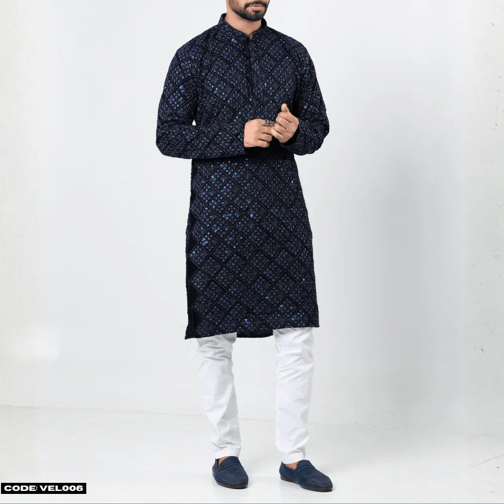 MOST DEMANDING VELVET KURTA PANJABI - VEL006 - ND LIFESTYLE