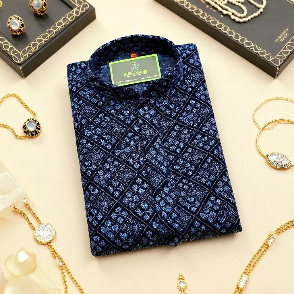 MOST DEMANDING VELVET KURTA PANJABI - VEL006 - ND LIFESTYLE