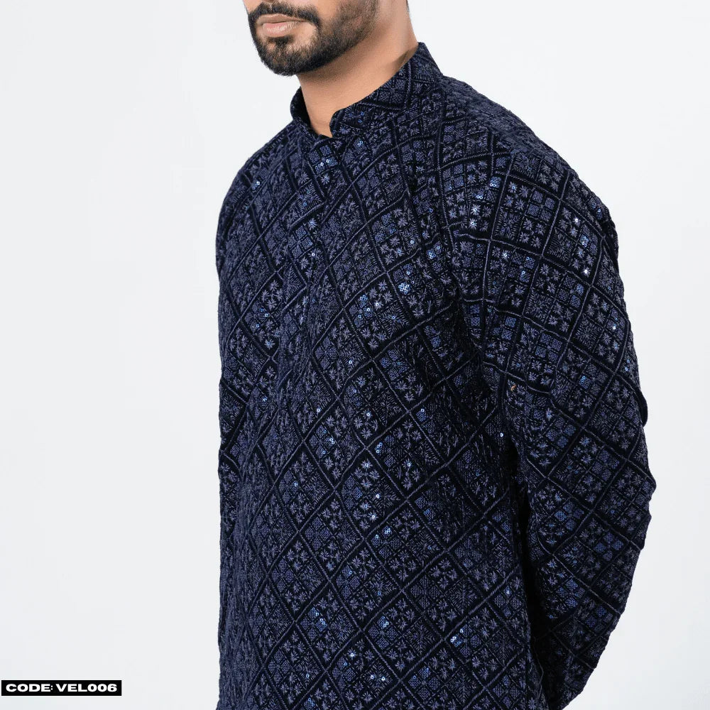 MOST DEMANDING VELVET KURTA PANJABI - VEL006 - ND LIFESTYLE