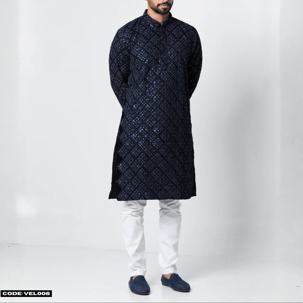 MOST DEMANDING VELVET KURTA PANJABI - VEL006 - ND LIFESTYLE