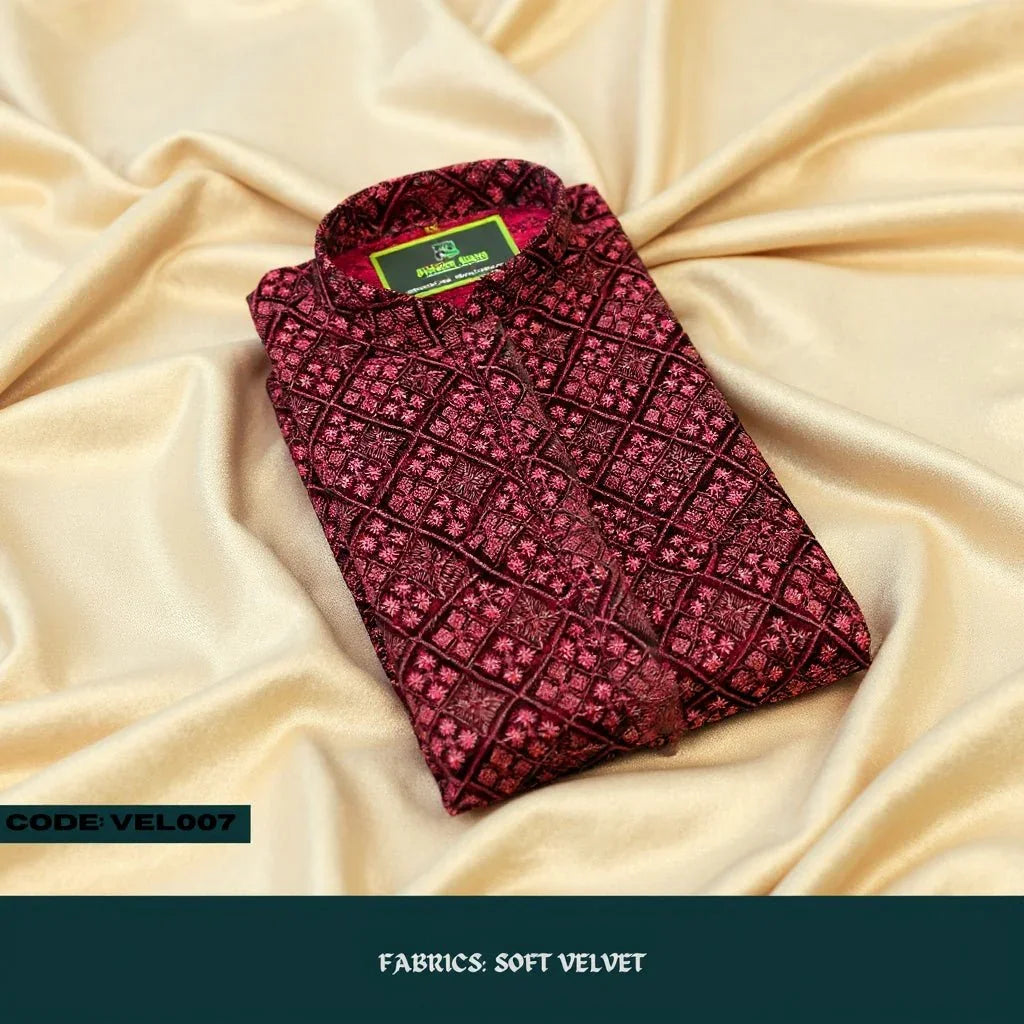 MOST DEMANDING VELVET KURTA PANJABI - VEL007 - ND LIFESTYLE