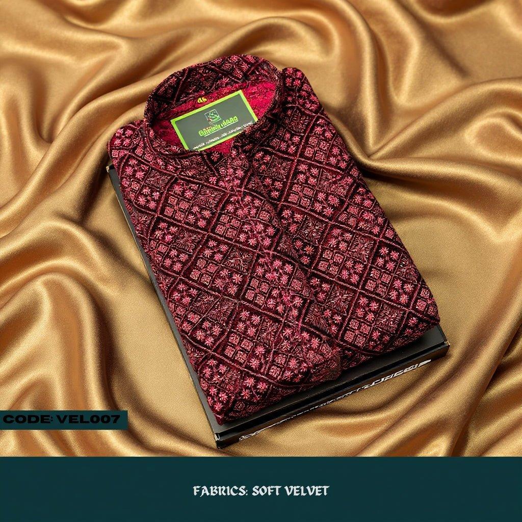 MOST DEMANDING VELVET KURTA PANJABI - VEL007 - ND LIFESTYLE