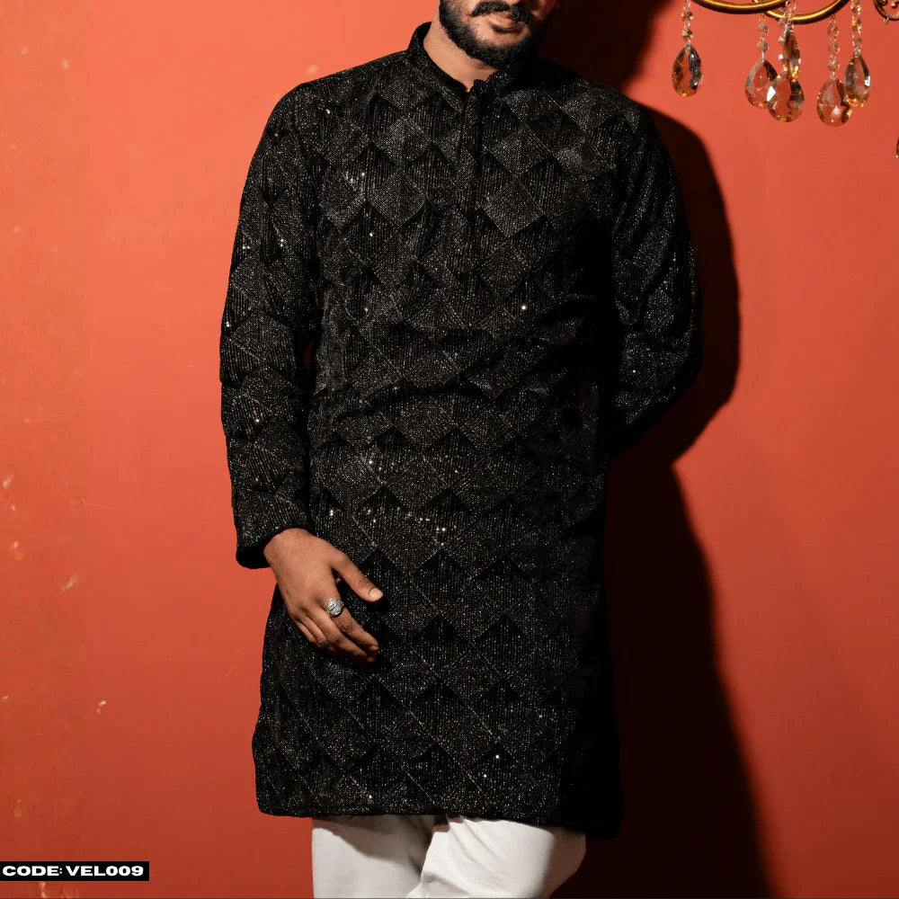 MOST DEMANDING VELVET KURTA PANJABI - VEL009 - ND LIFESTYLE