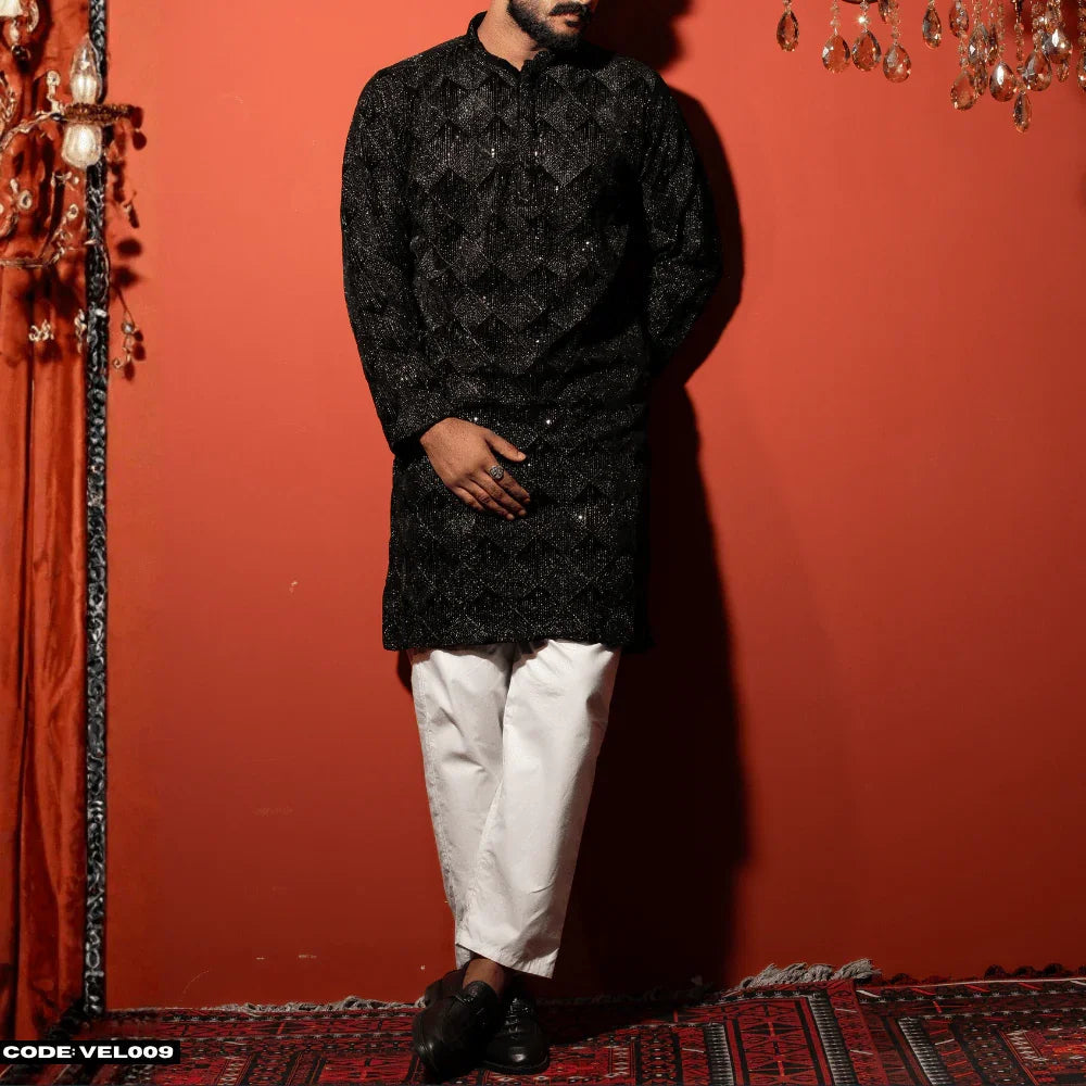 MOST DEMANDING VELVET KURTA PANJABI - VEL009 - ND LIFESTYLE