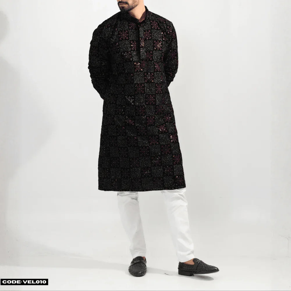 MOST DEMANDING VELVET KURTA PANJABI - VEL010 - ND LIFESTYLE