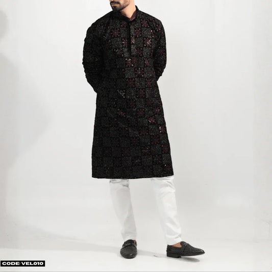 MOST DEMANDING VELVET KURTA PANJABI - VEL010 - ND LIFESTYLE