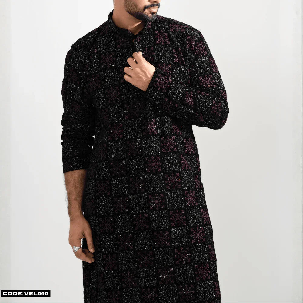 MOST DEMANDING VELVET KURTA PANJABI - VEL010 - ND LIFESTYLE