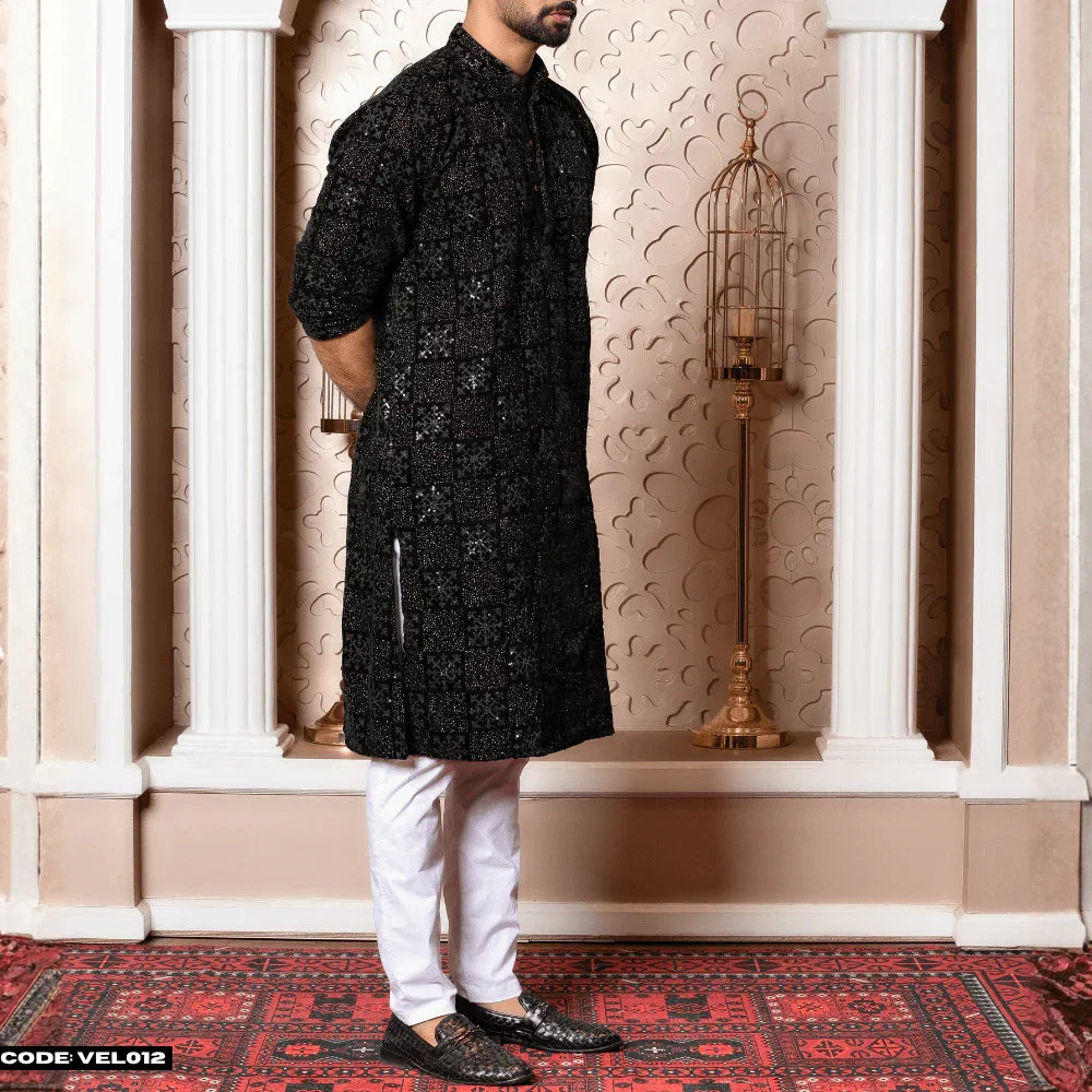 MOST DEMANDING VELVET KURTA PANJABI - VEL012 - ND LIFESTYLE