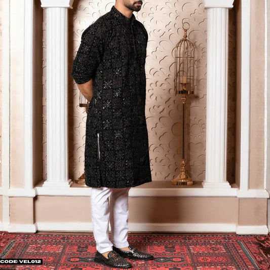 MOST DEMANDING VELVET KURTA PANJABI - VEL012 - ND LIFESTYLE
