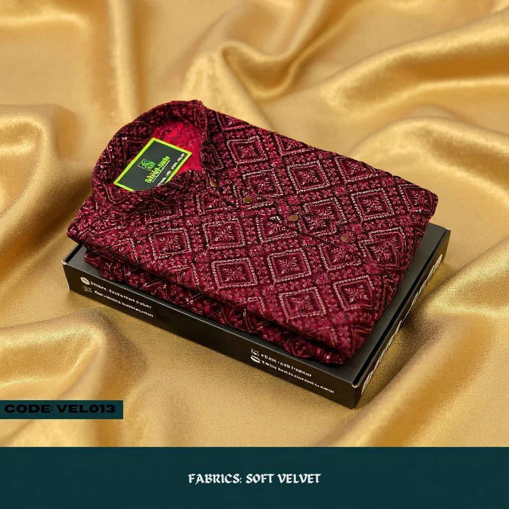 MOST DEMANDING VELVET KURTA PANJABI - VEL013 - ND LIFESTYLE