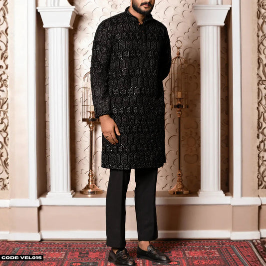 MOST DEMANDING VELVET KURTA PANJABI - VEL015 - ND LIFESTYLE