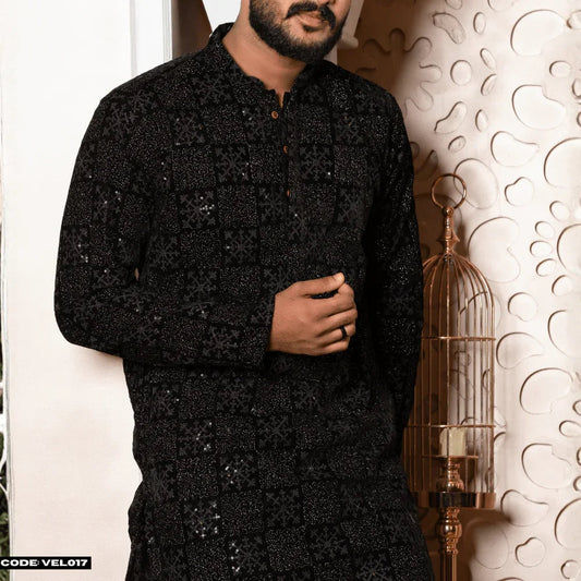MOST DEMANDING VELVET KURTA PANJABI - VEL017 - ND LIFESTYLE