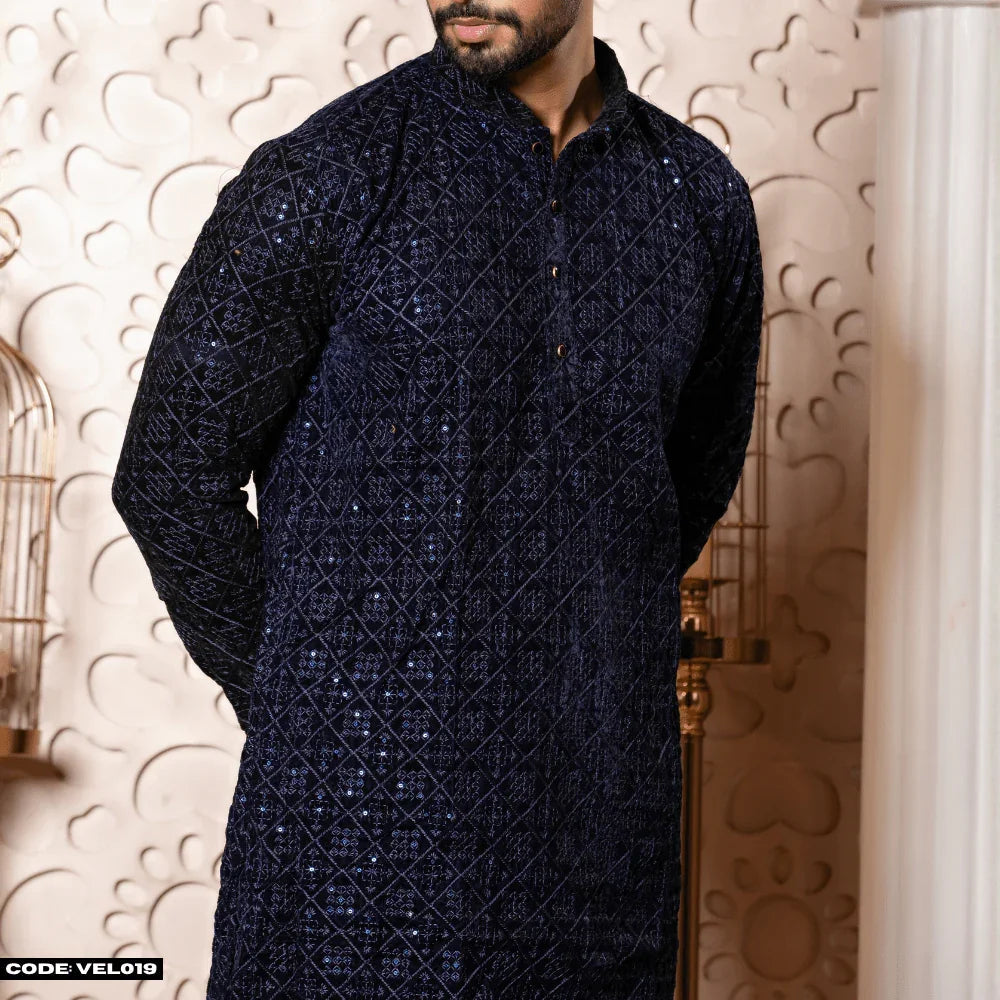 MOST DEMANDING VELVET KURTA PANJABI - VEL019 - ND LIFESTYLE