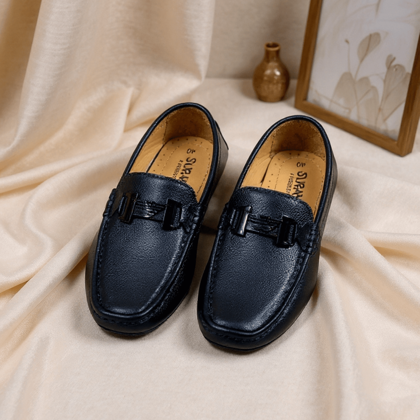 ORIGINAL LEATHER LOAFER ARMANI BLACK - ND LIFESTYLE