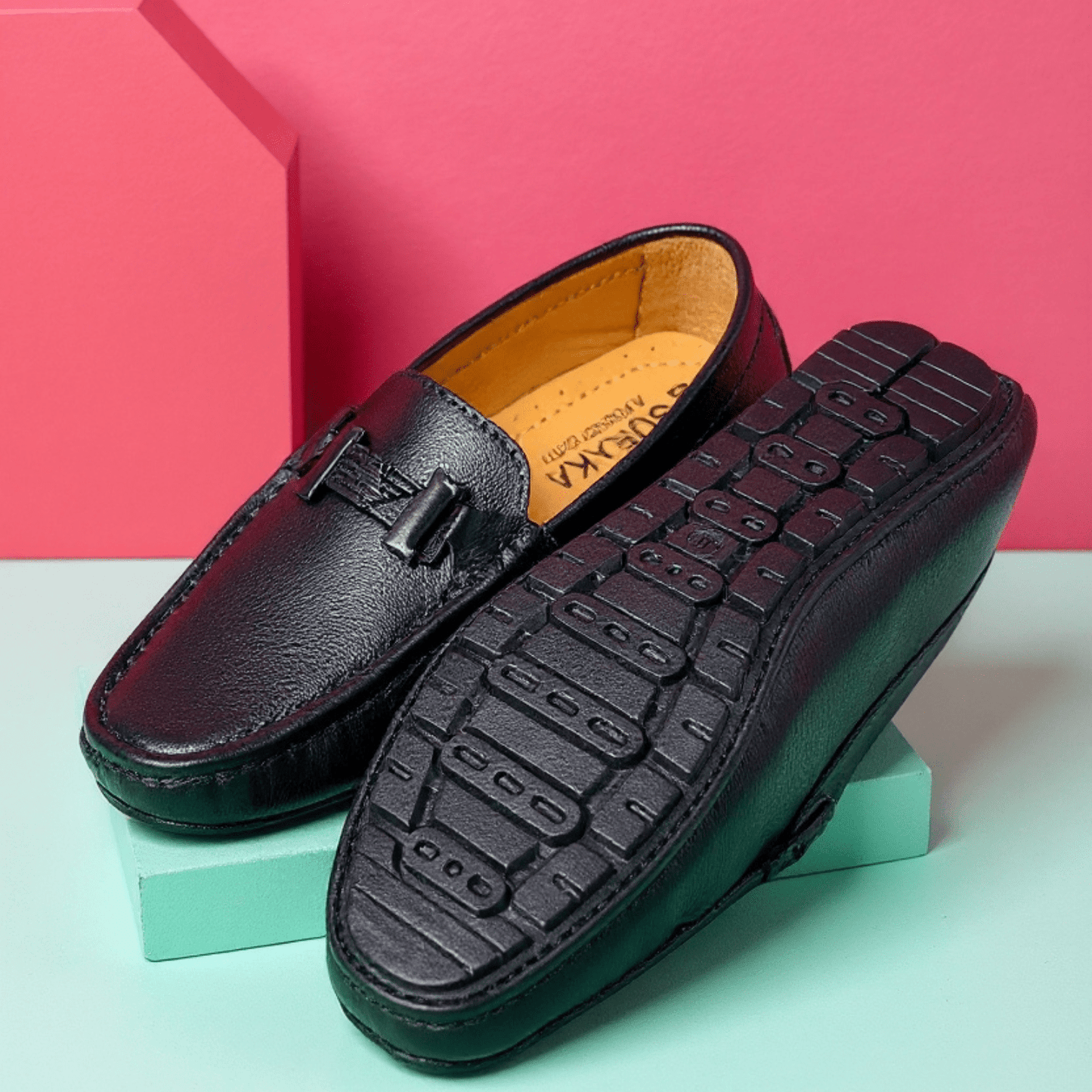 ORIGINAL LEATHER LOAFER ARMANI BLACK - ND LIFESTYLE