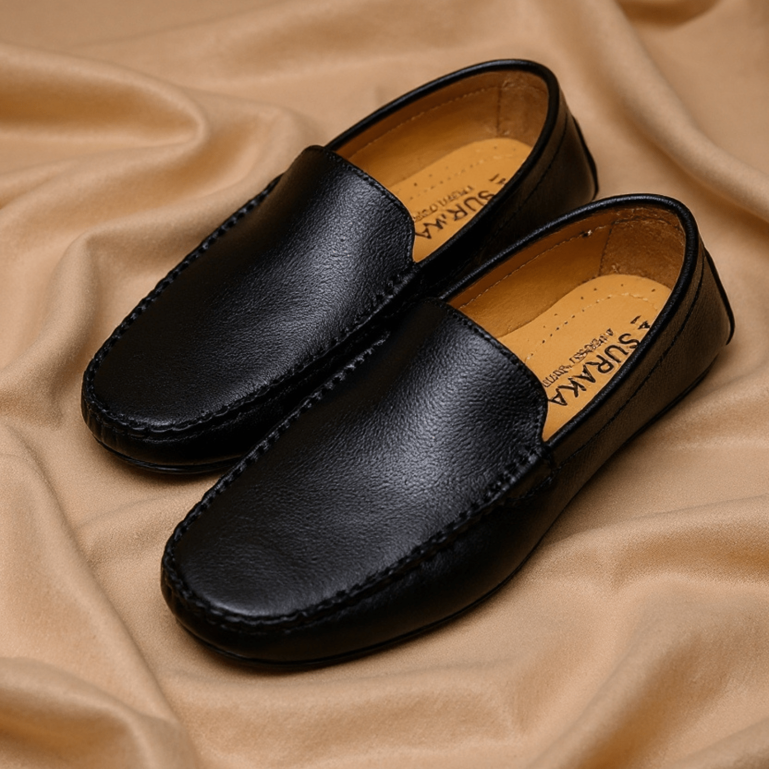 ORIGINAL LEATHER LOAFER KUCHI BLACK - ND LIFESTYLE