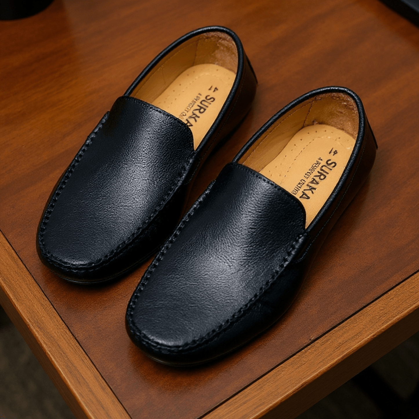 ORIGINAL LEATHER LOAFER KUCHI BLACK - ND LIFESTYLE