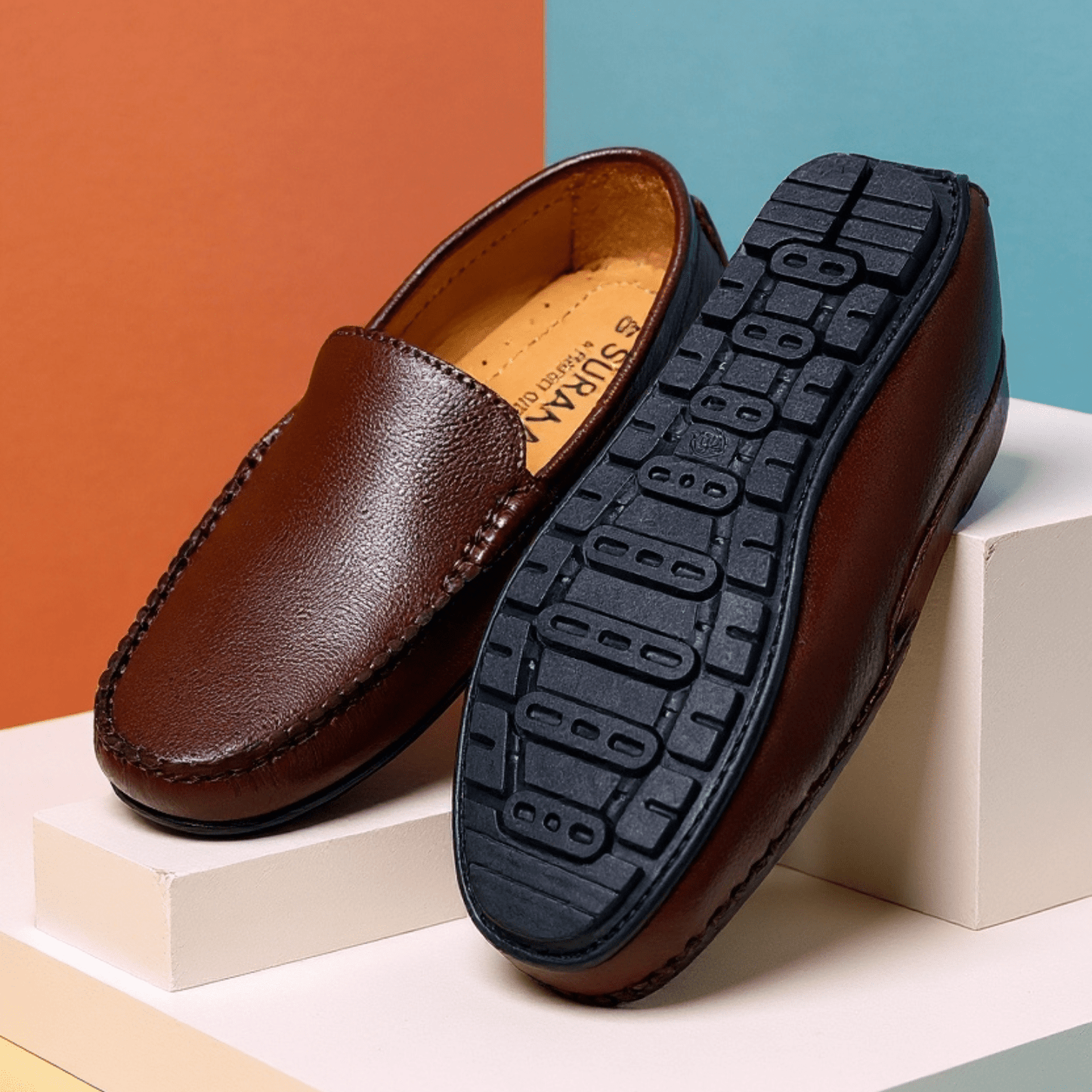 ORIGINAL LEATHER LOAFER KUCHI CHOCOLATE - ND LIFESTYLE