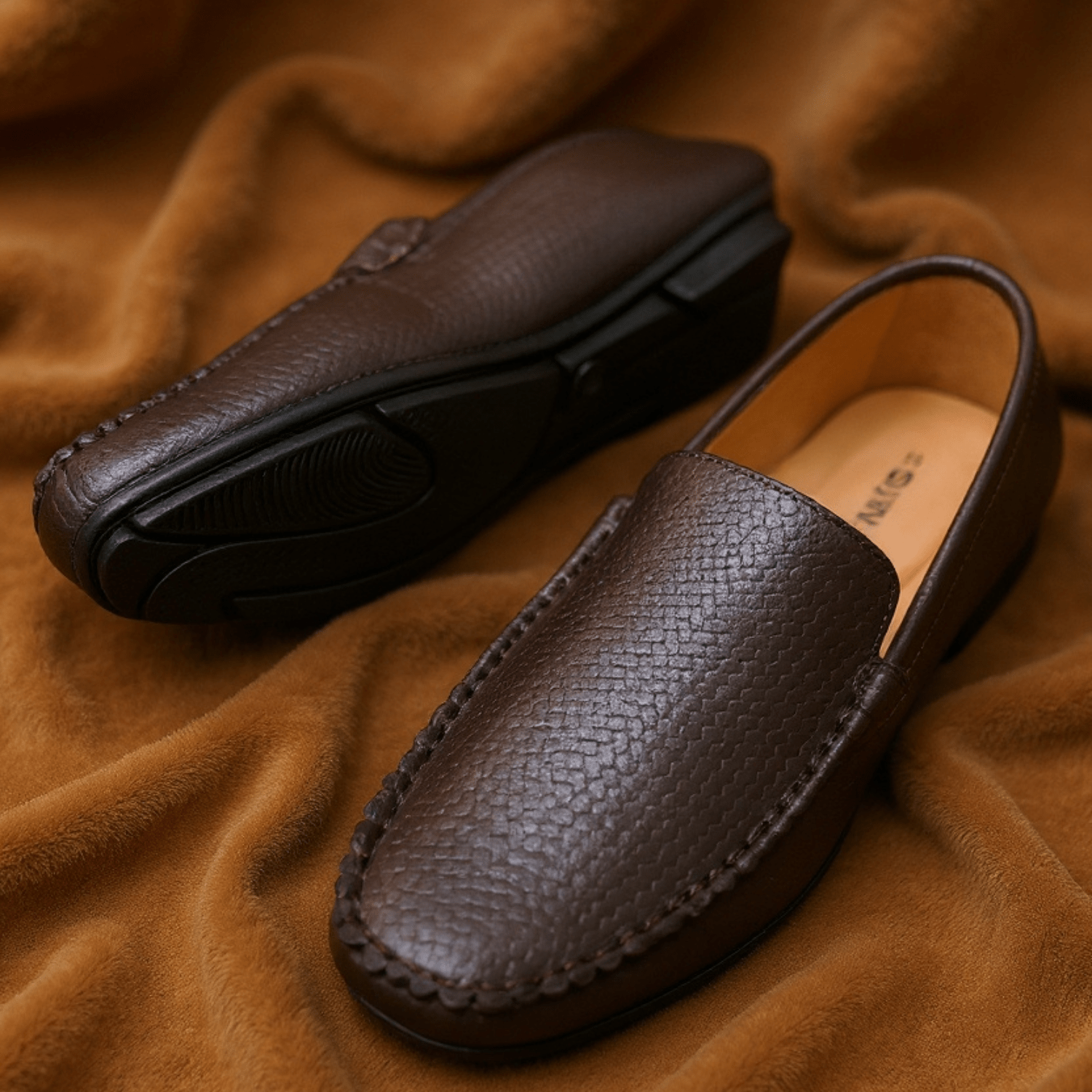 ORIGINAL LEATHER PARTY CHOCOLATE LOAFER - ND LIFESTYLE